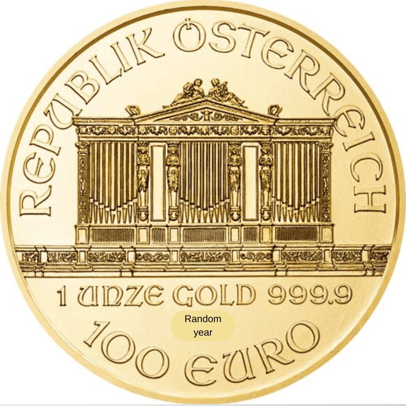 2022 1 oz Austrian Gold Philharmonic Coin (BU)