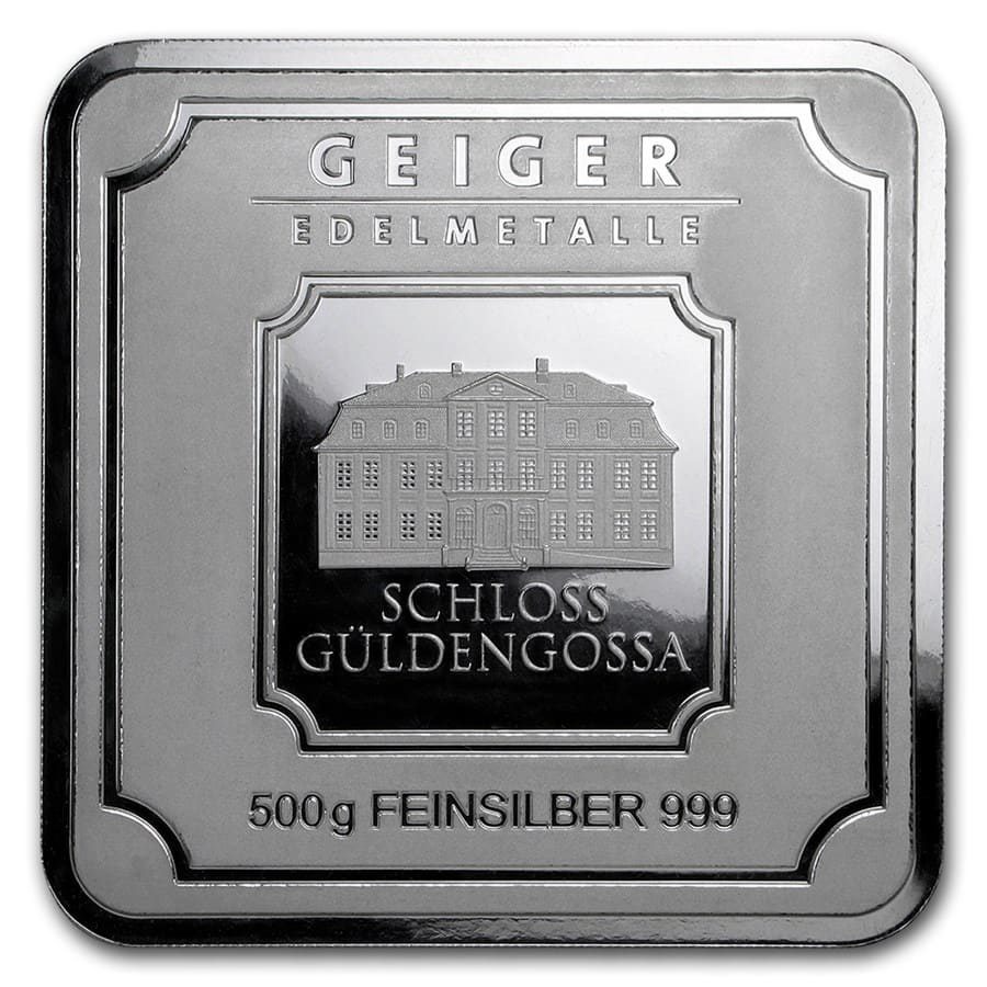 500 gram Silver Bar – Geiger Edelmetalle | Agate Metals