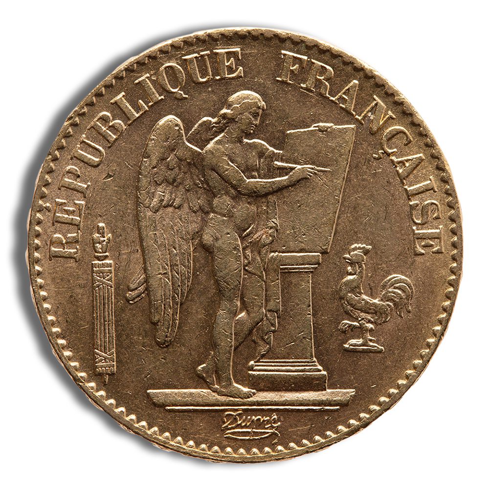 France Gold 20 Francs - Lucky Angel (1871-1898)