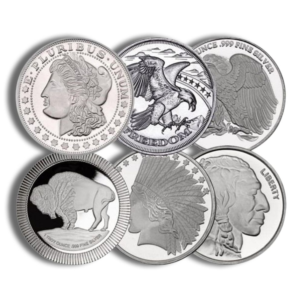 1 oz Silver Round - Design Varies (IRA Eligible)