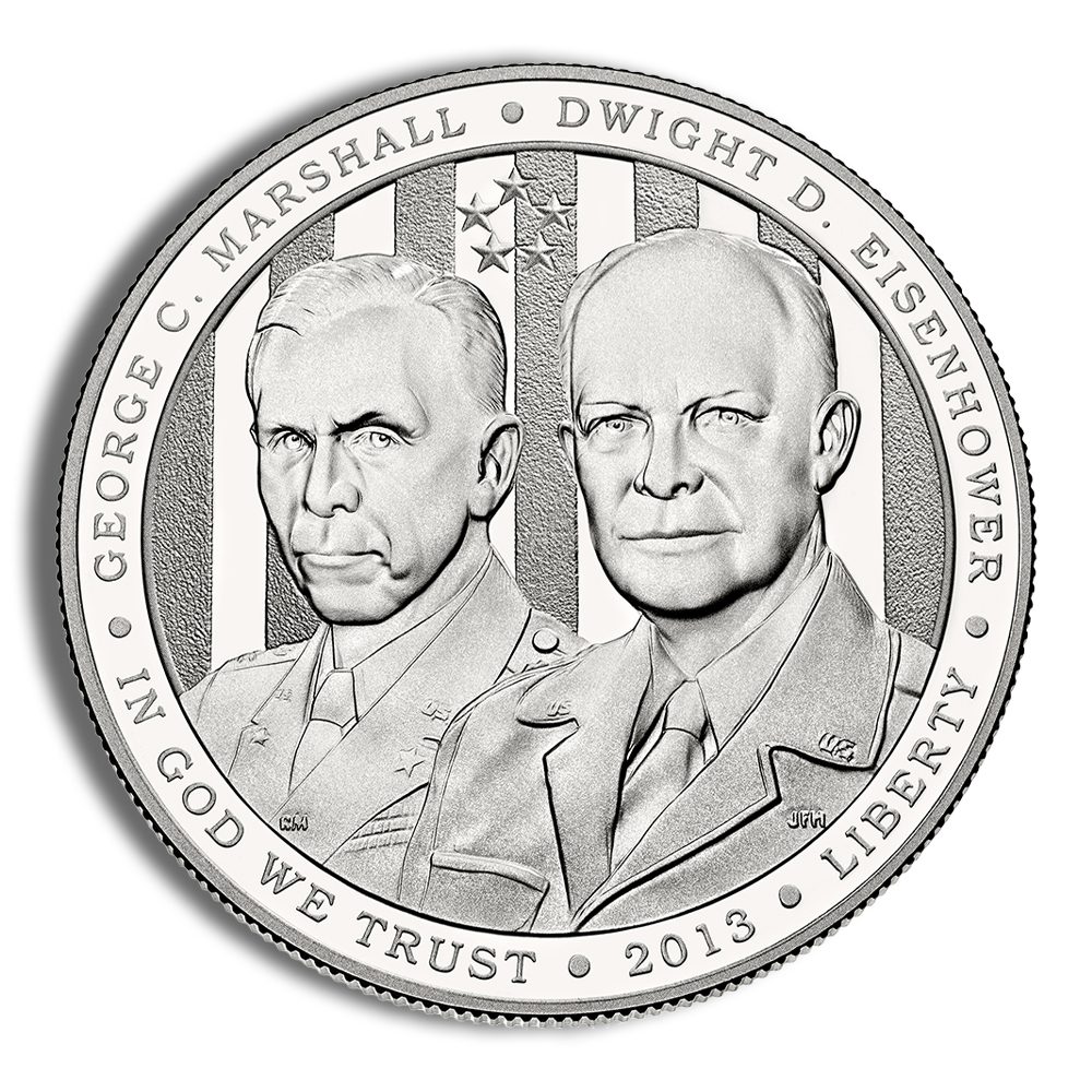 2013-P $1 Five Star Generals Silver Commem - Proof