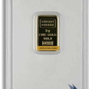5 gram Gold Bar - Credit Suisse (Carded)