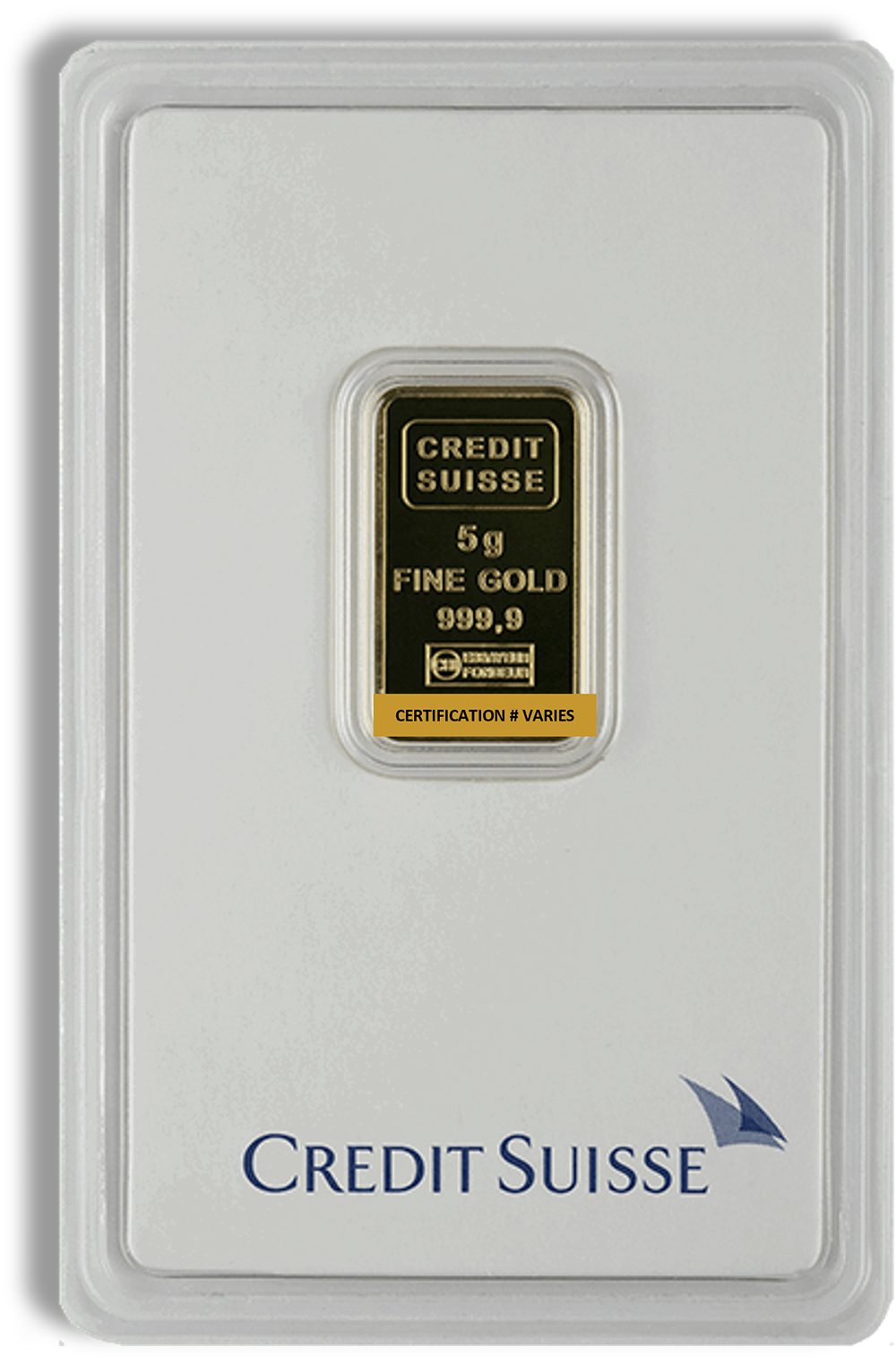 5 gram Gold Bar - Credit Suisse (Carded)