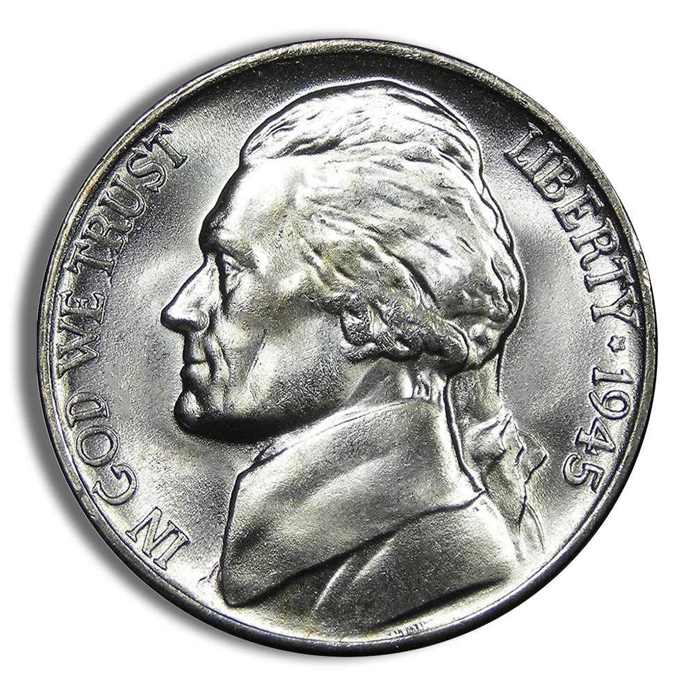 35% Silver War-Time Nickel (1942-1945)