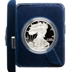 2001-W Proof Silver Eagle with Box & COA