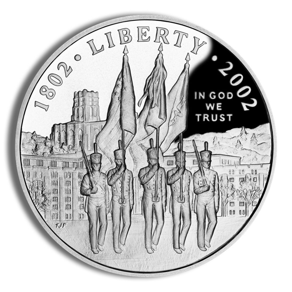2002-W $1 West Point Silver Commem - Proof