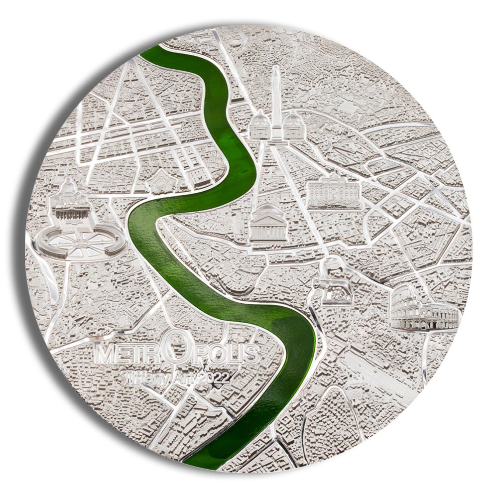 2022 1 Kilo Palau Silver Tiffany Metropolis - Roma