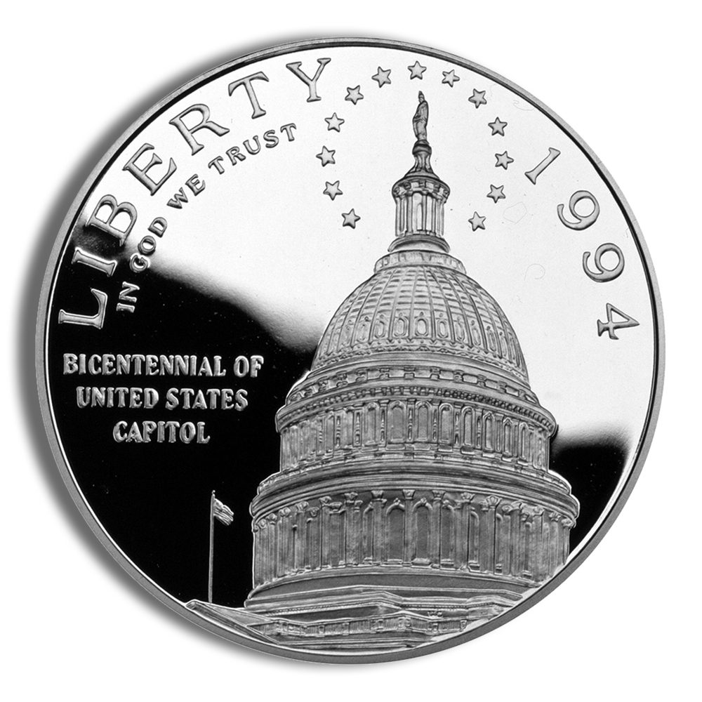 1994-S $1 Capitol Silver Commem - Proof