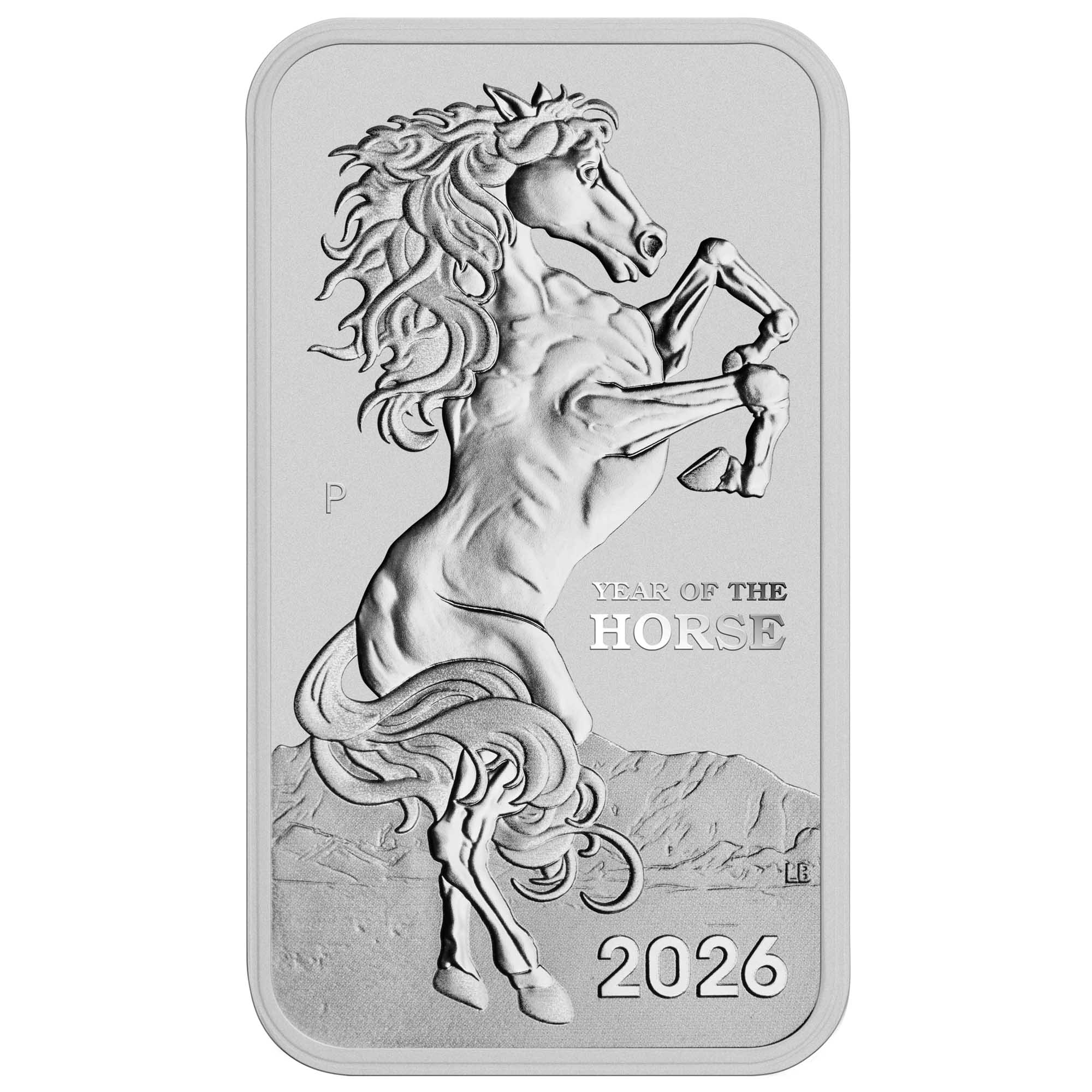 2026 1 oz Australia Silver Lunar Horse Rectangular Coin