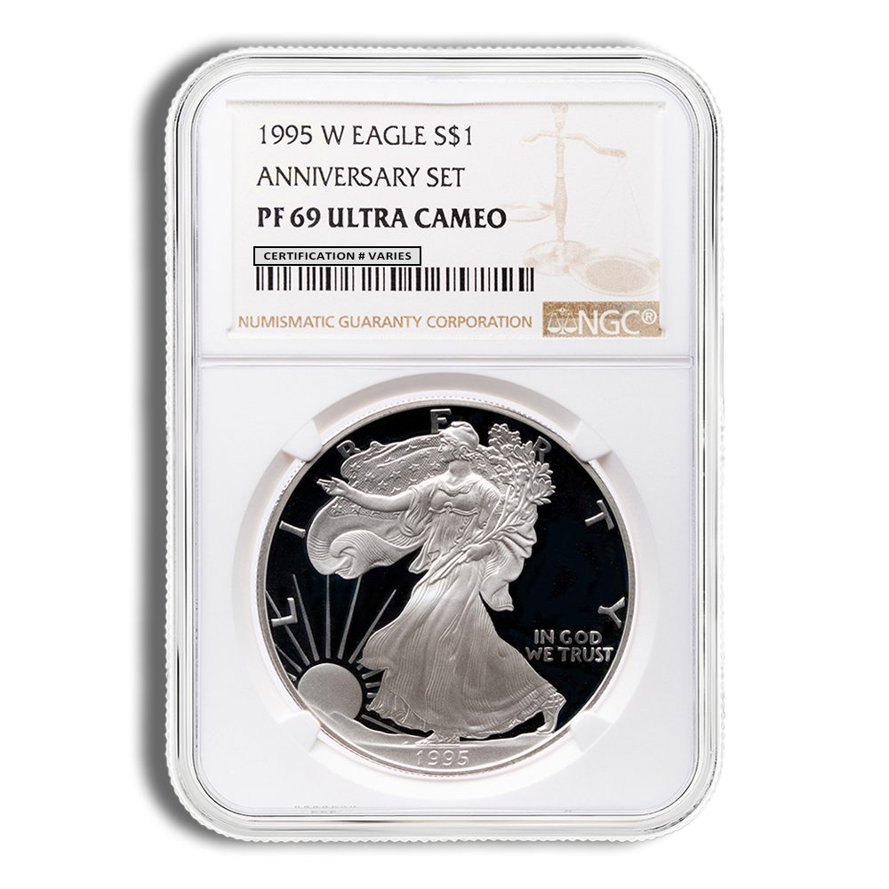 1995-W Proof Silver Eagle NGC PF69 - Key Date