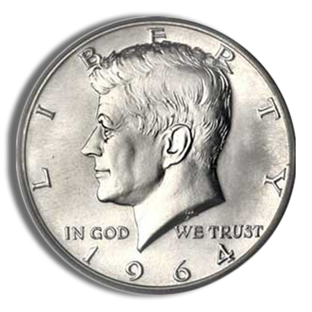 $1 FV 90% Silver 1964 Kennedy Half Dollars