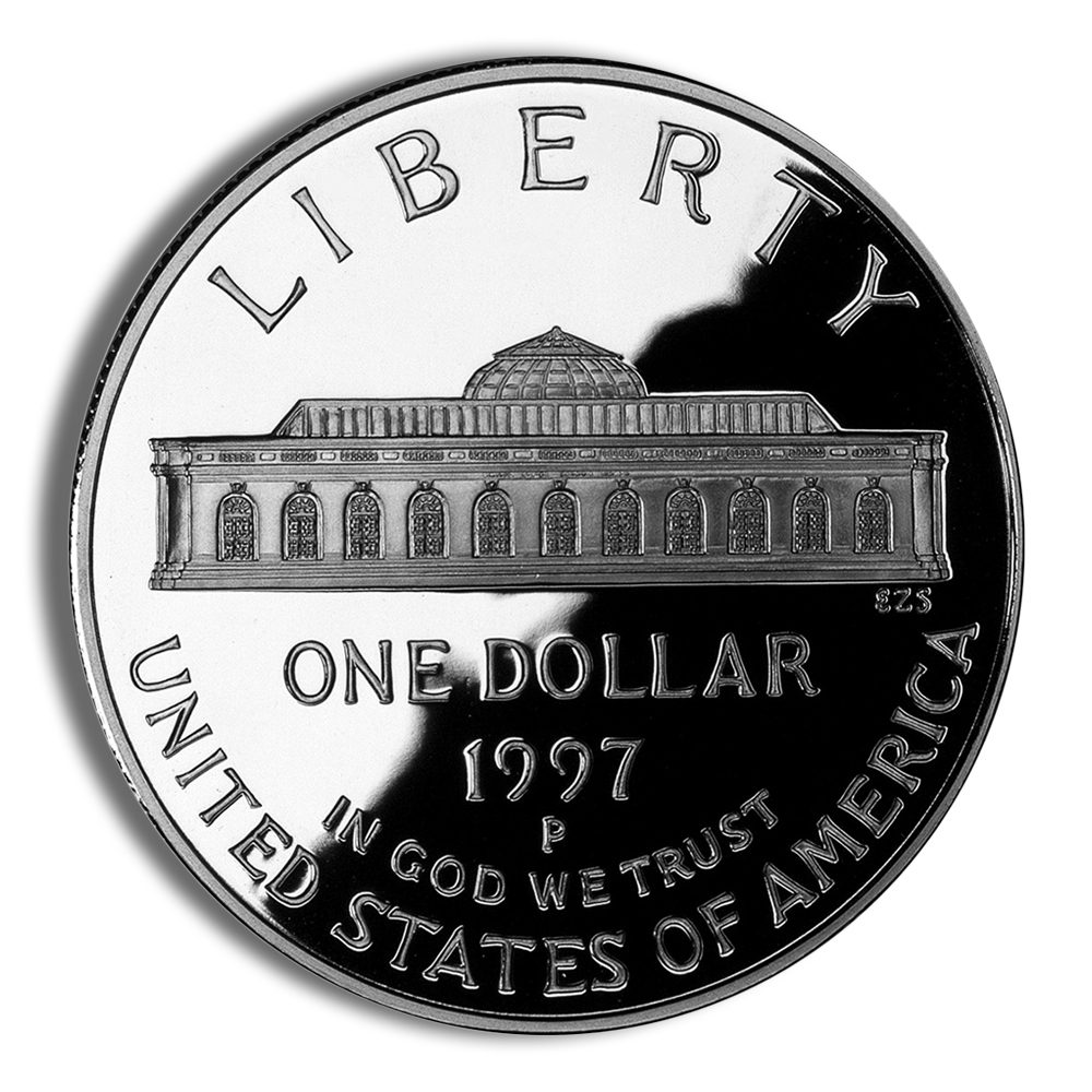 1997-P $1 Botanic Garden Silver Commem - Proof