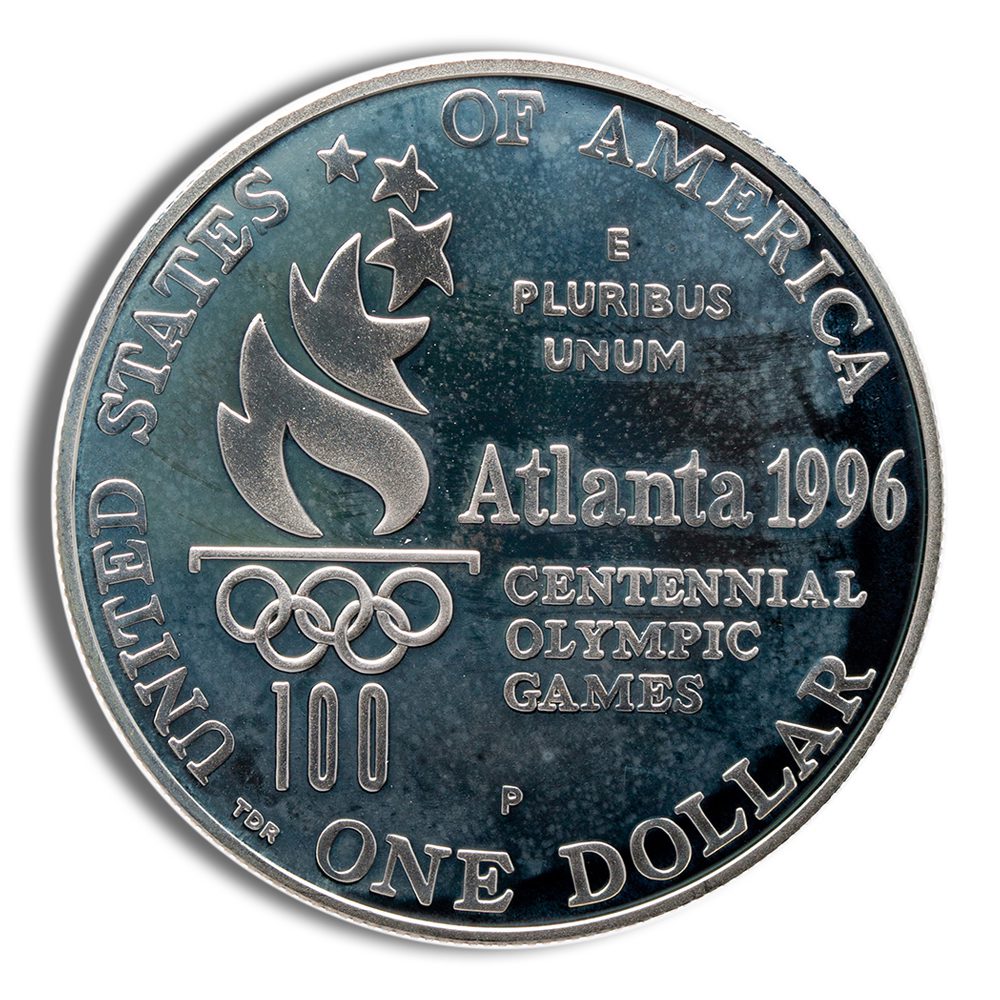 1996-P $1 Rowing Silver Commem - Proof