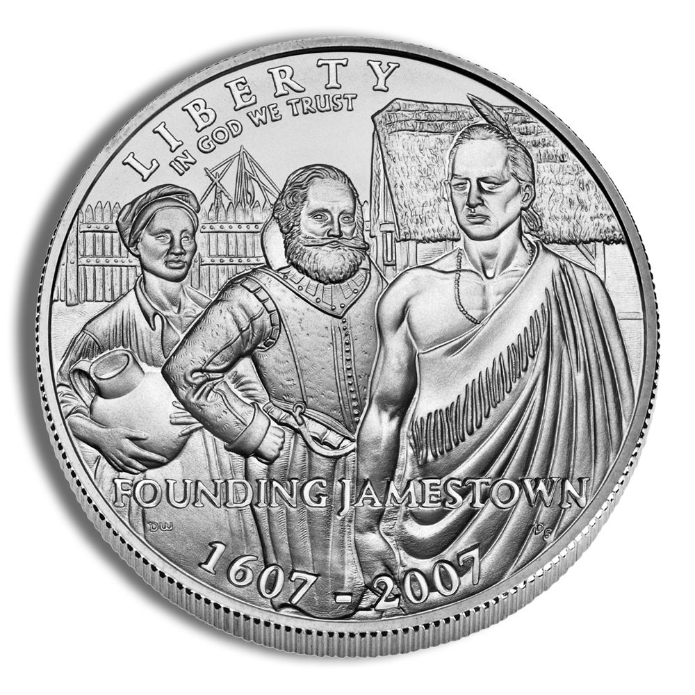 2007-P $1 Jamestown Silver Commem - BU