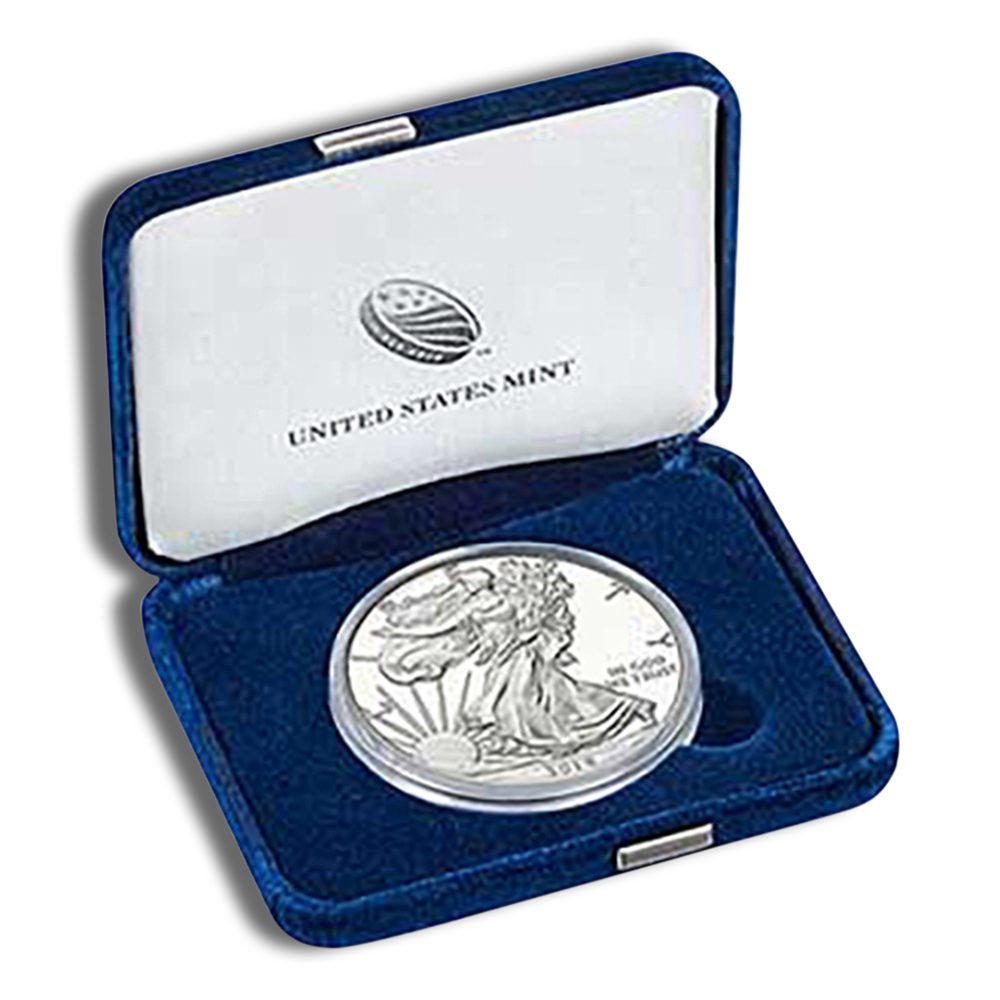 2015-W Proof Silver Eagle with Box & COA