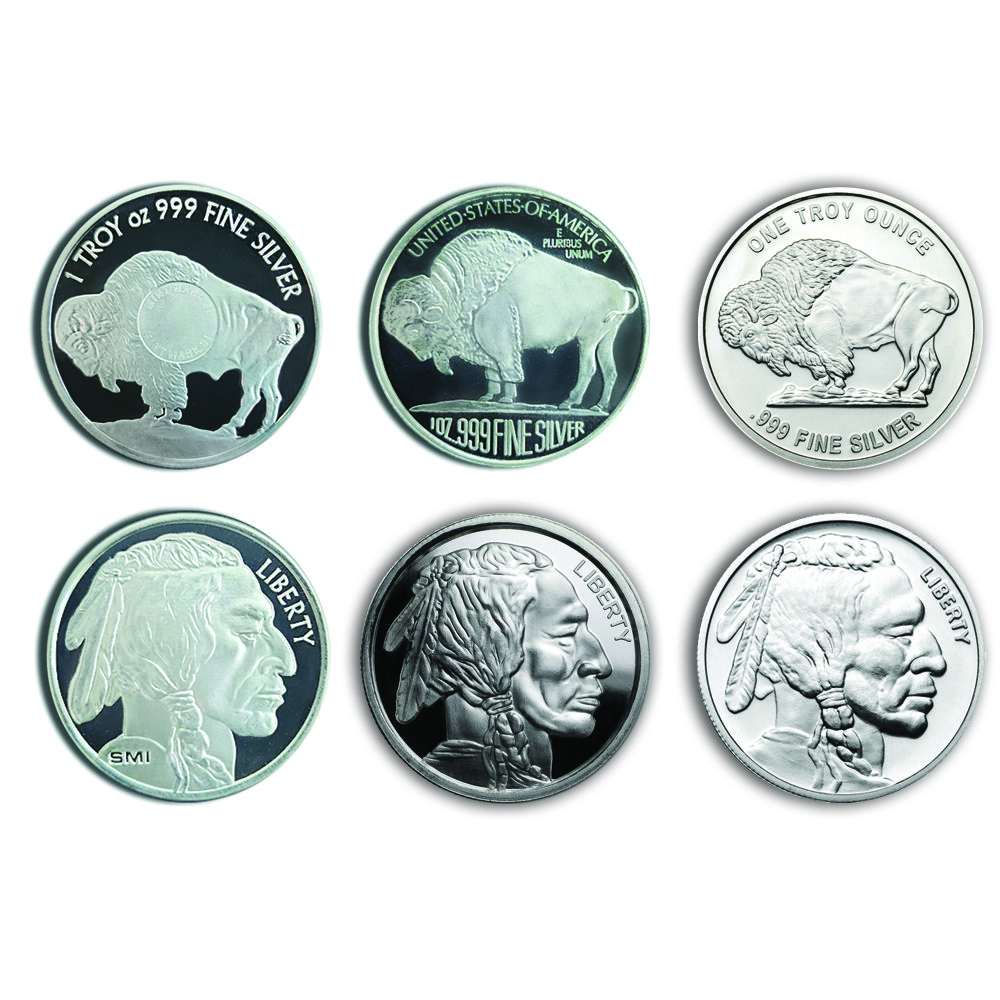 1 oz Silver Round - Buffalo Design