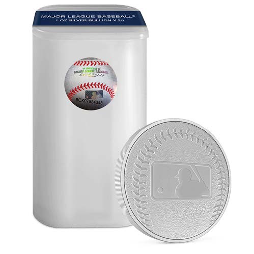 1 oz Official Major League Baseball Silver Round