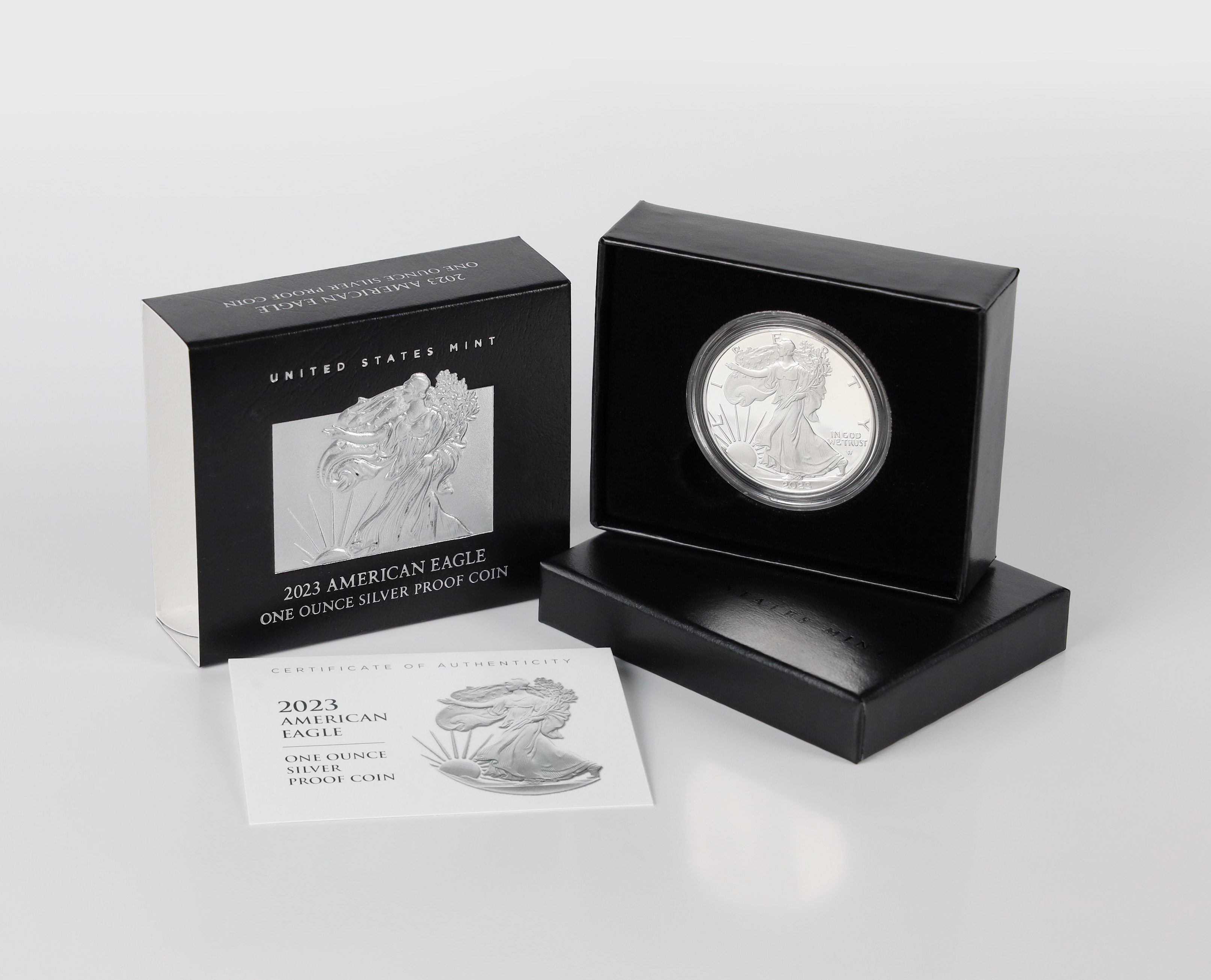 2012-W Proof Silver Eagle with Box & COA