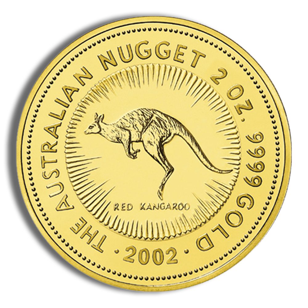1995 2 oz Australia Gold Nugget - BU
