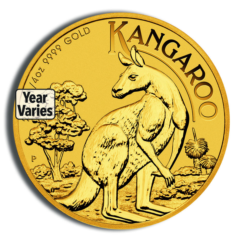 1/20 oz Australian Kangaroo/Nugget Gold Coin (Year Varies)