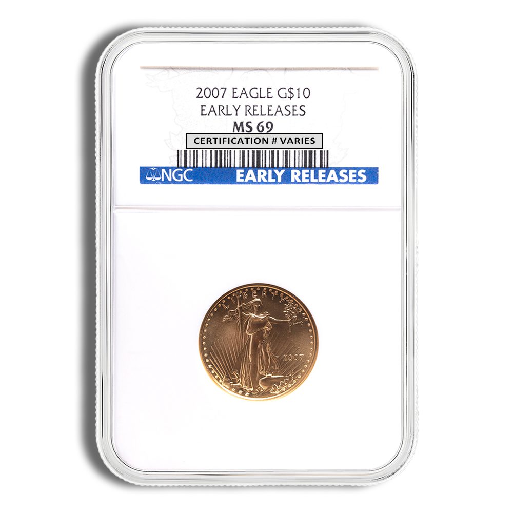 1994 1/4 oz Gold Eagle $10 NGC MS69