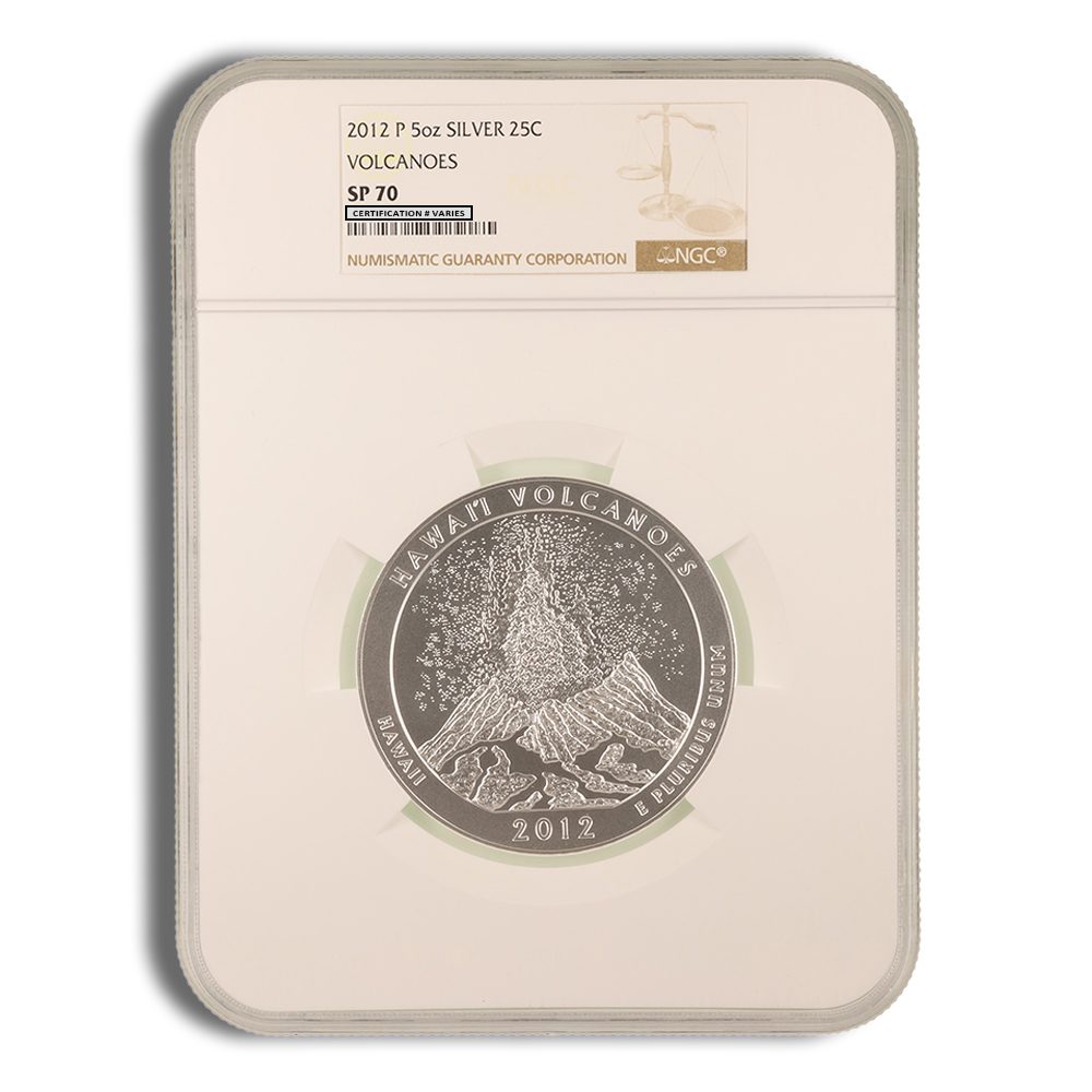 2010-P 5 oz ATB Hot Springs Silver Coin NGC SP70