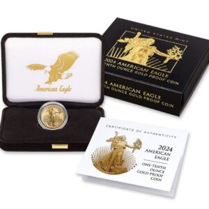 1987 2-Coin Proof Gold Eagle Set - Box & COA