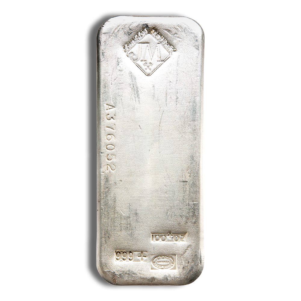 100 oz Silver Bar - Britannia