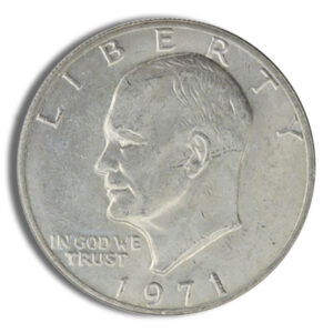 1971 U.S. nickel featuring a left-facing Thomas Jefferson, with LIBERTY and IN GOD WE TRUST inscriptions and the year 1971
