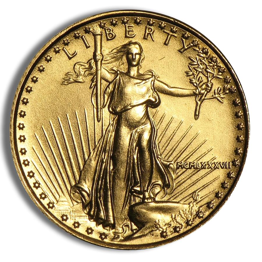 1987 1/10 oz Gold Eagle - BU (MCMLXXXVII)