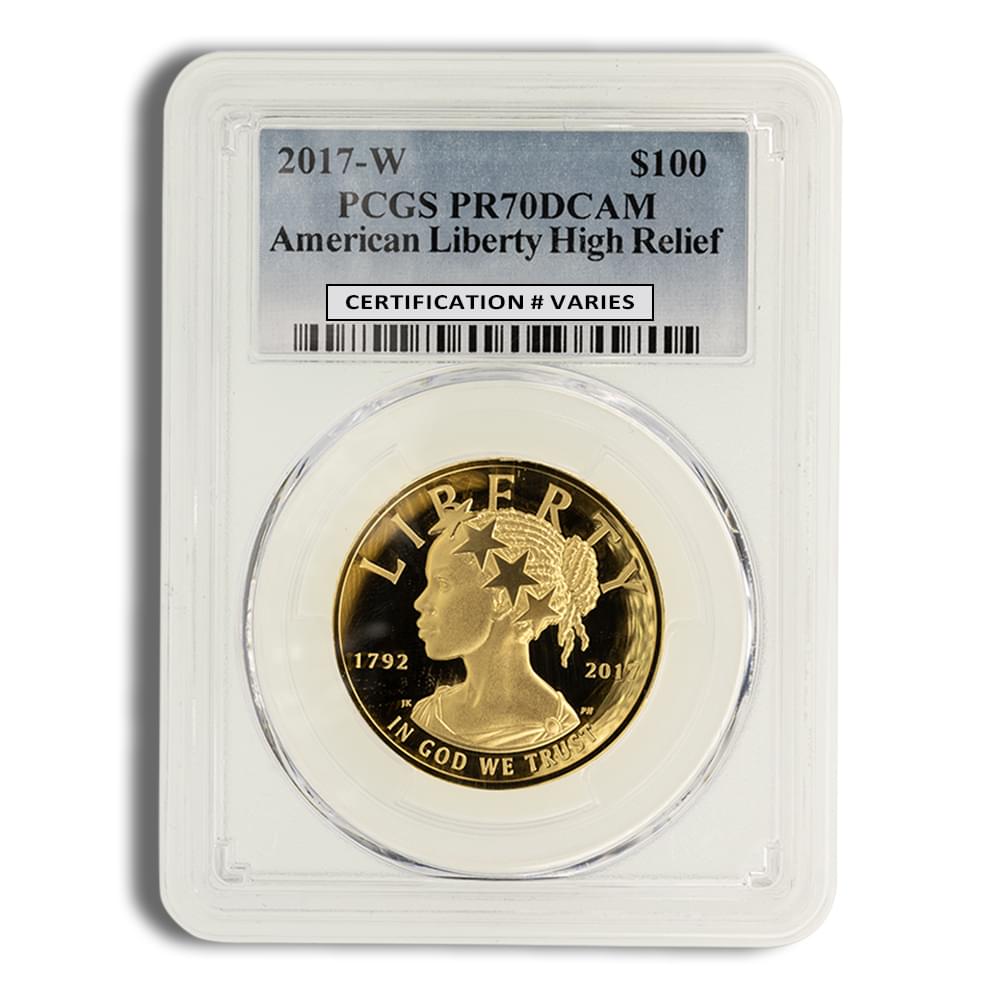 2017-W American Liberty High Relief Gold Coin PCGS PR70