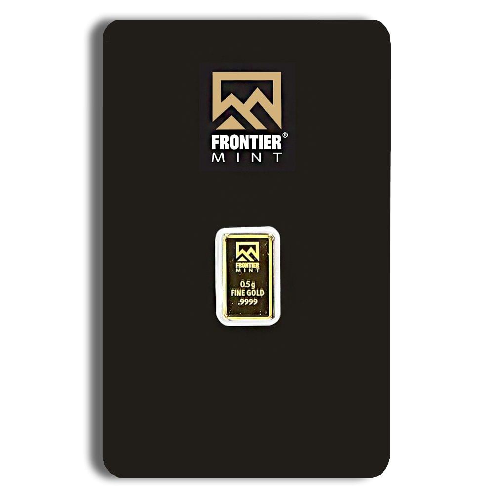1/2 gram Gold Bar - Frontier Mint (Carded)