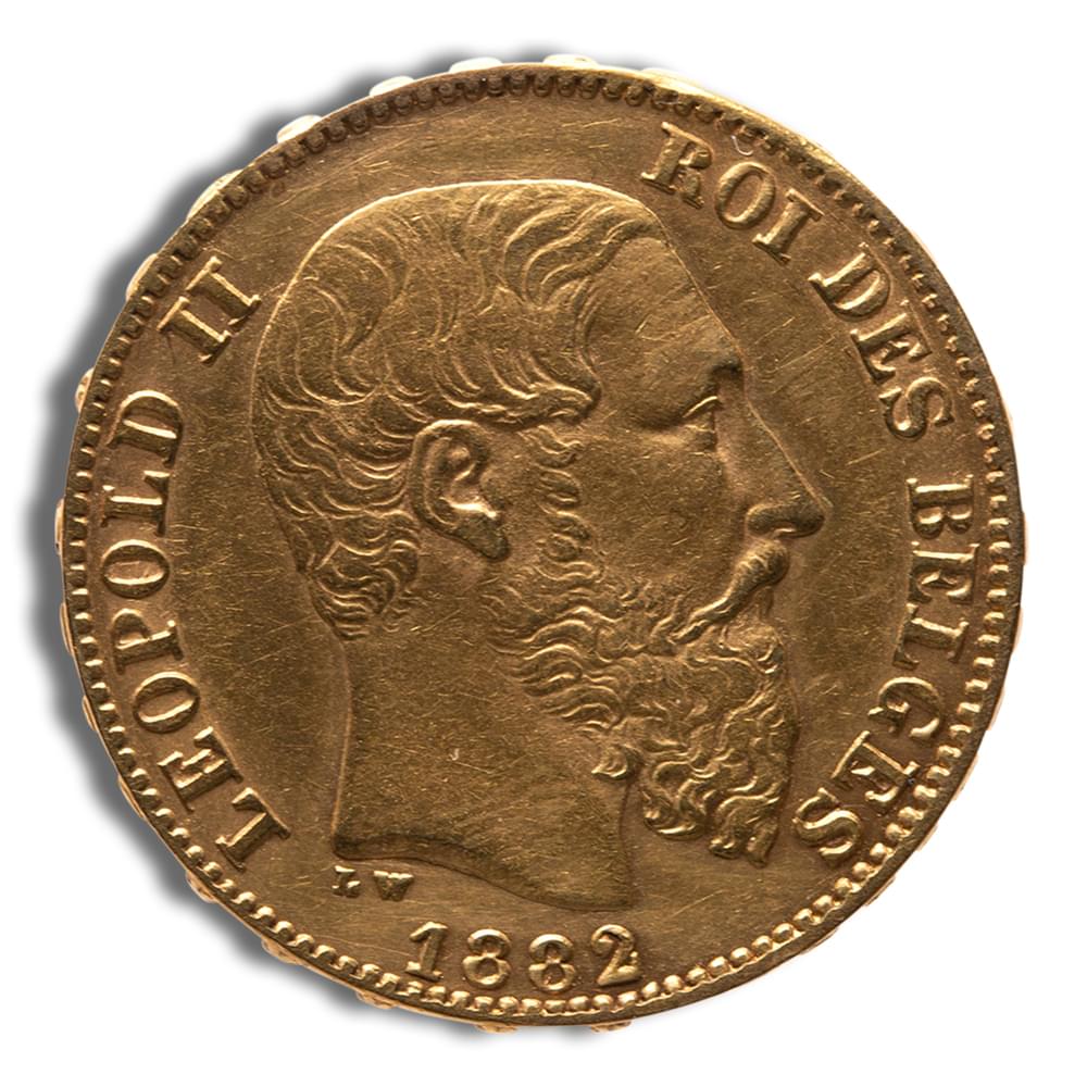 Belgium Gold 20 Francs - Leopold II (1867-1882)