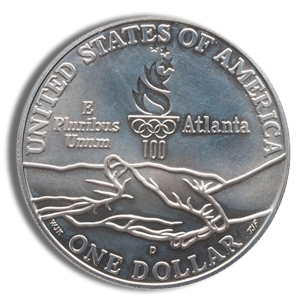 1995-D $1 Blind Runner Silver Commem - BU