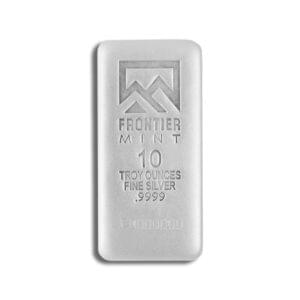 10 oz Silver Bar - Frontier Mint (Frosted)