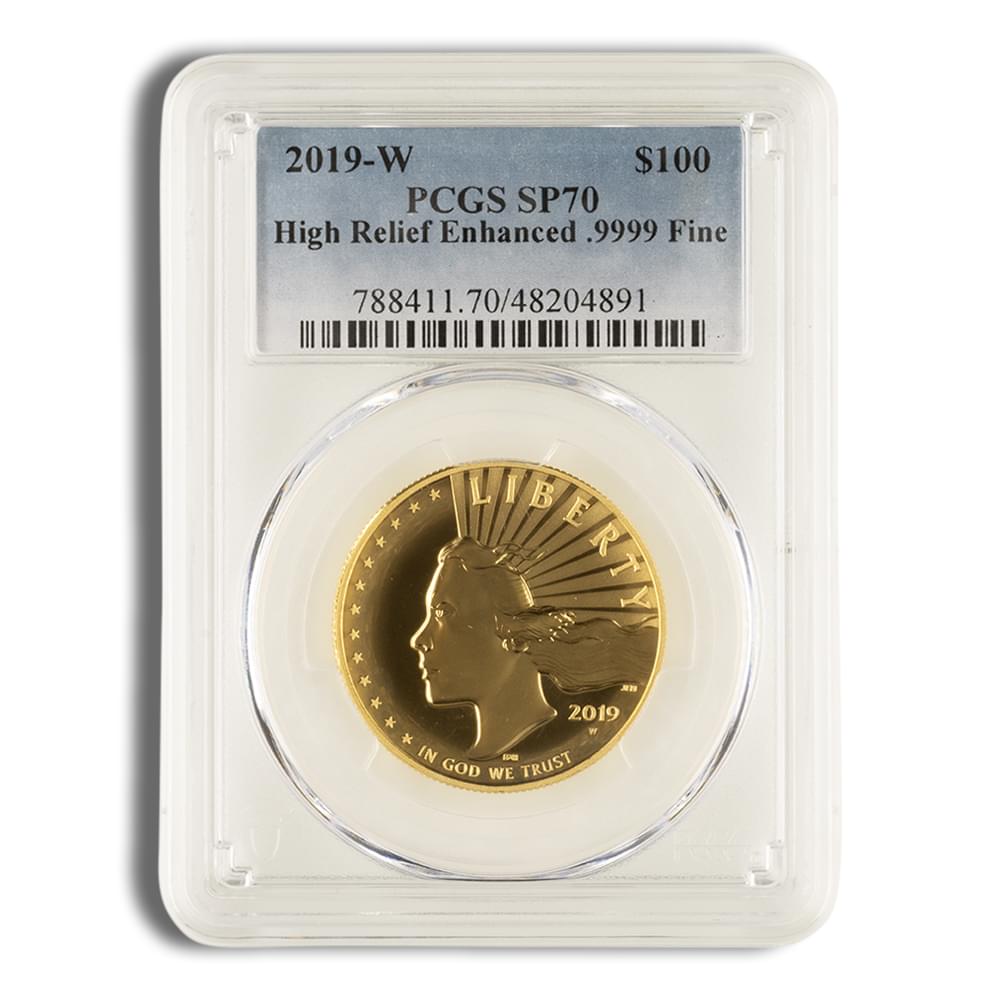 2019-W American Liberty High Relief Gold Coin PCGS SP70