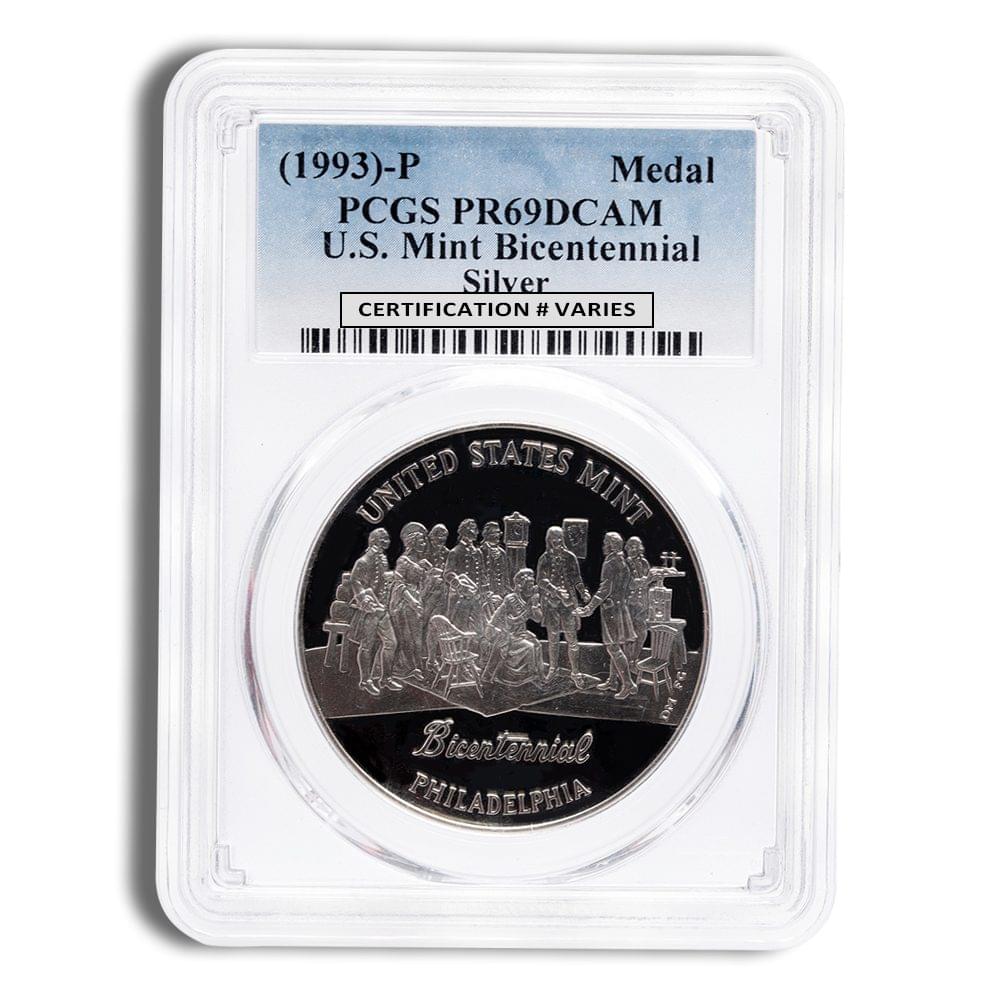 1993-P Bicentennial Silver Medal PCGS PR69