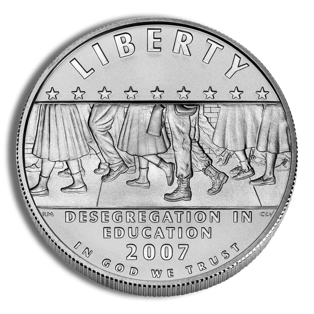 2007-P $1 Little Rock, Deseg Silver Commem - BU