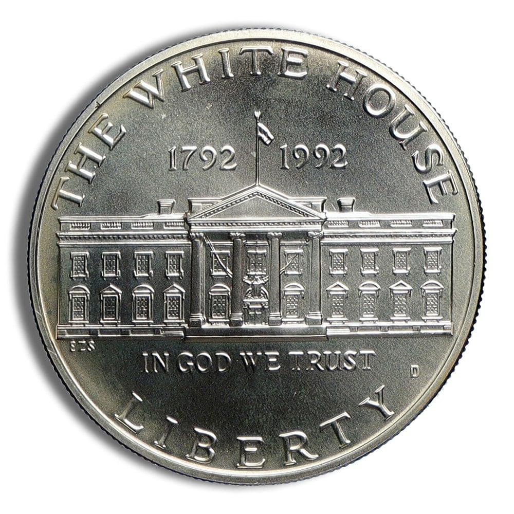 1992-D $1 White House Silver Commem - BU
