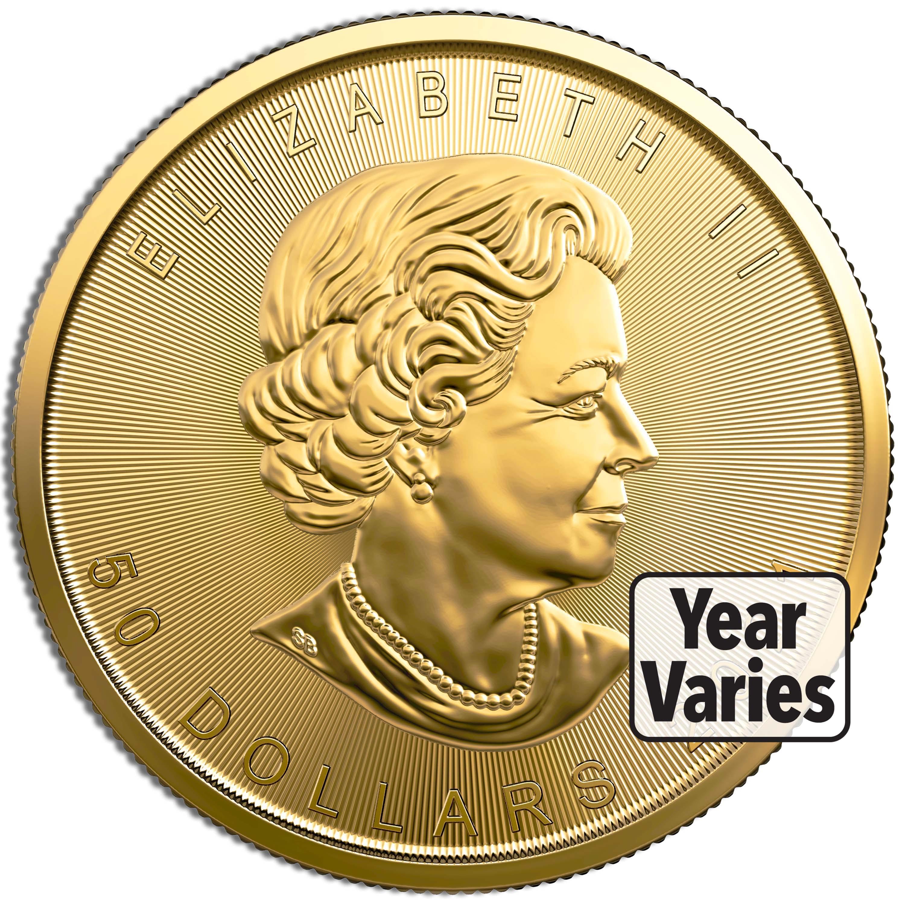 1 oz .9999 Gold Maple Leaf (Year Varies) - Image 2