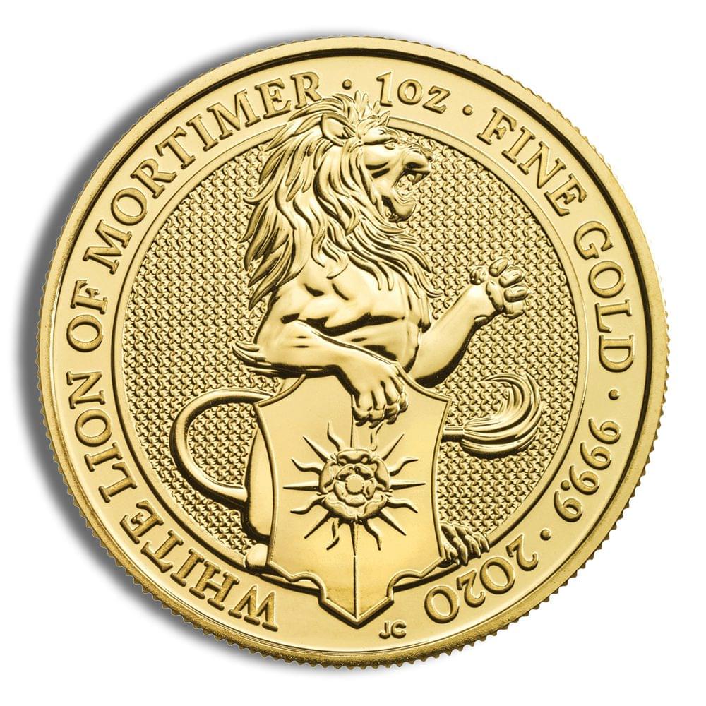 2020 1/4 oz Great Britain Queen's Beast Gold Coin - White Lion
